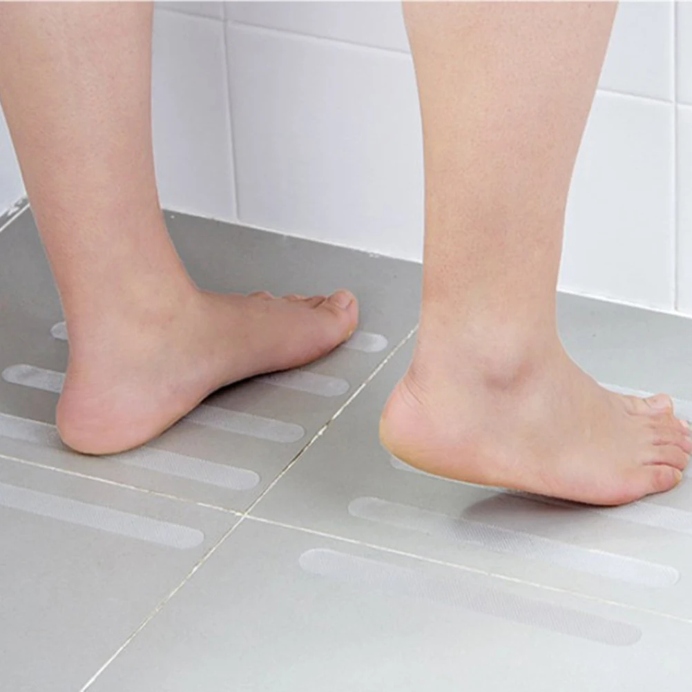 

10 Pcs Anti Slip Stickers Non Slip Strips Bath Safety Tape Bathtub Shower Kitchen Balcony Corridor Doorway Slipping Prevention
