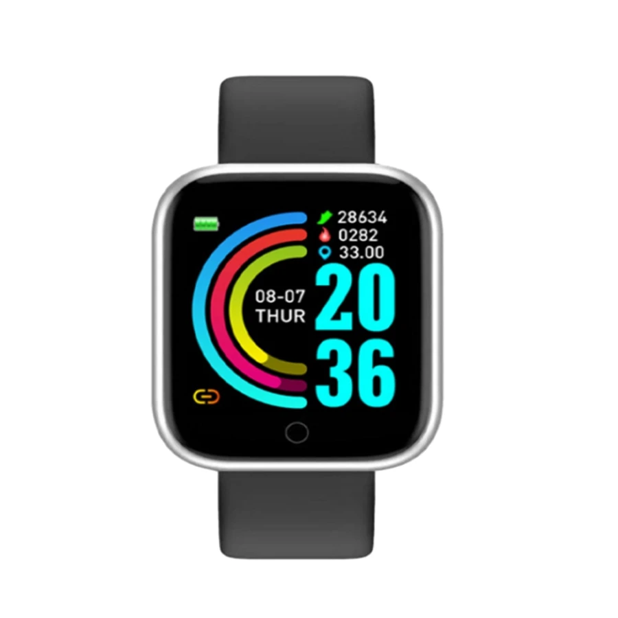Smart Watch voor dames heren polshorloge Bluetooth aangesloten telefoonspeler Muziek Fitness Sportarmband Slaapmonitor Digitale horloges