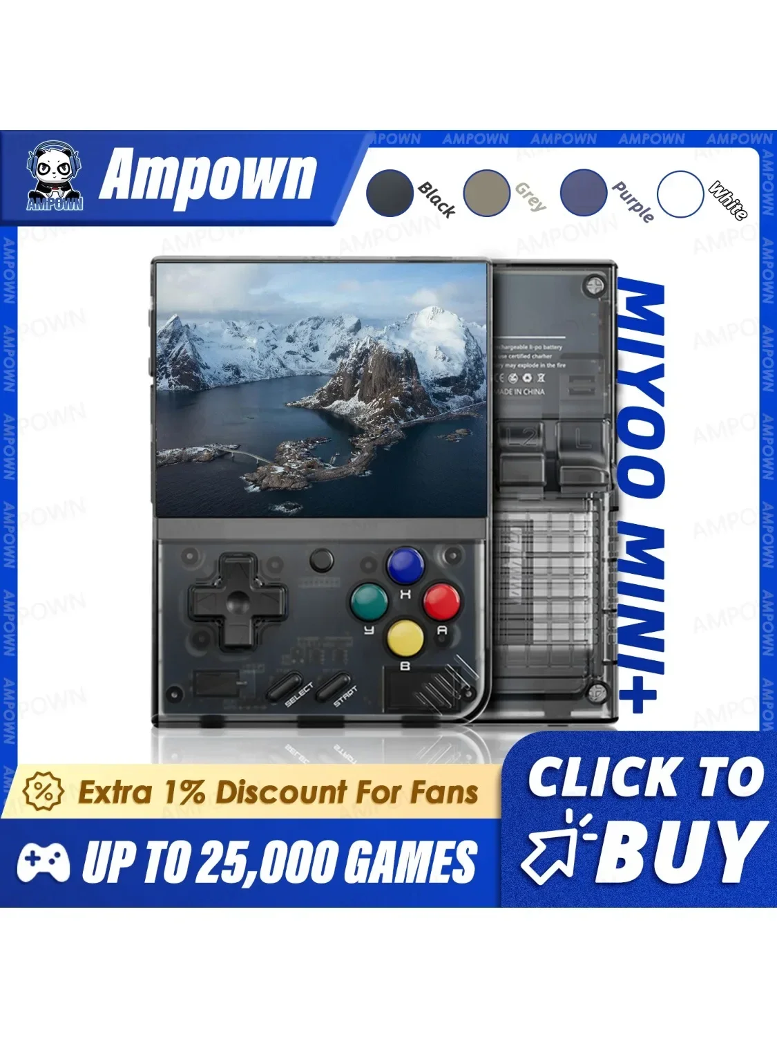 MIYOO Mini Plus Draagbare Retro Handheld Game Console V2 Mini + IPS Scherm Klassieke Video Game Console Linux Systeem Kindercadeau - afbeelding 2