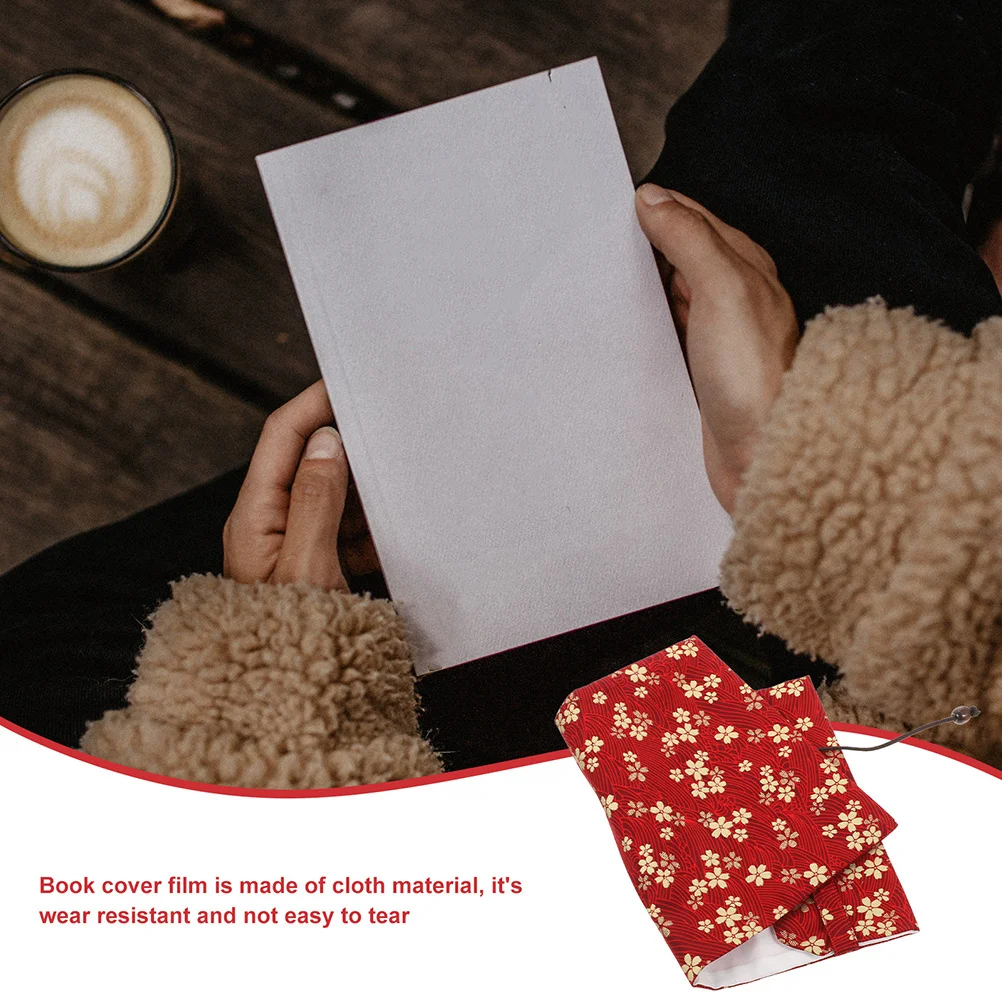 

Delicate Cloth Book Cover Protective Sleeve Creative Book Decor for School Greasy Fingers Pen Marks Dirt Resistant