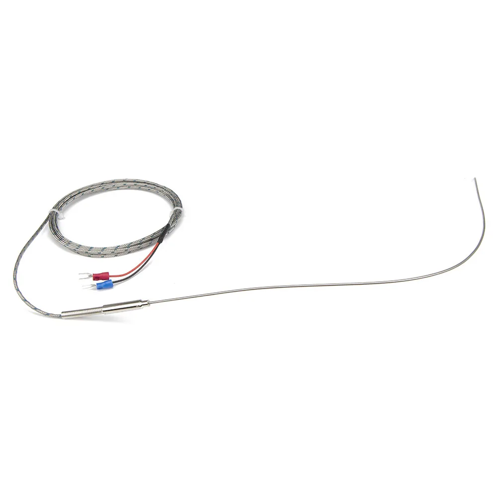 FTARP08 J type 2m metal screening cable 400mm flexible probe sheathed thermocouple temperature sensor diameter 1.5mm