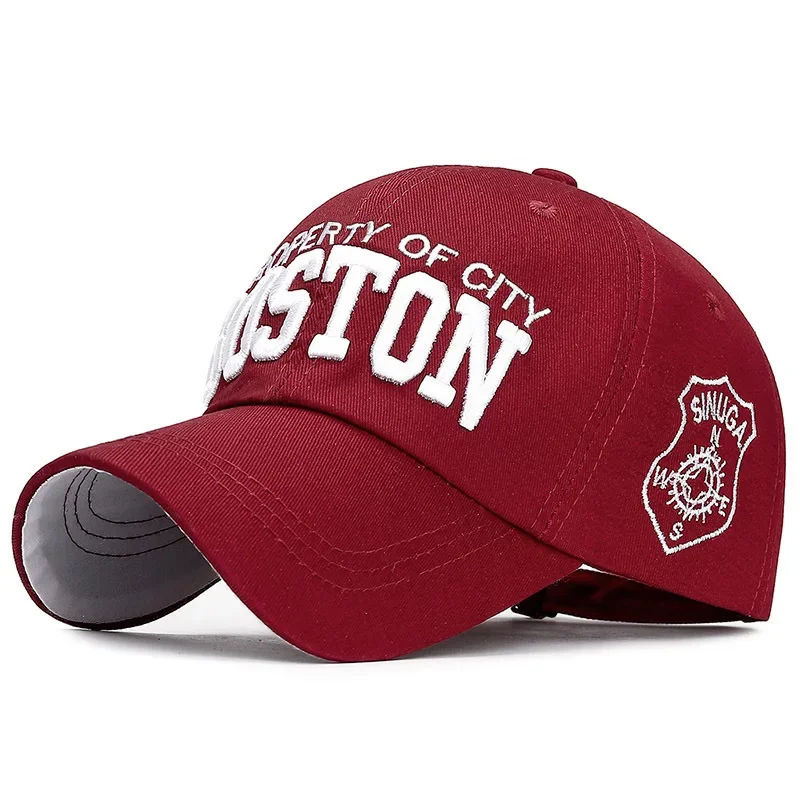 BOSTON Embroidered Baseball Caps for Men Women Snapback Hats Designer Cap Men Gorras Hombre Men Golf Hat Trucker Hat