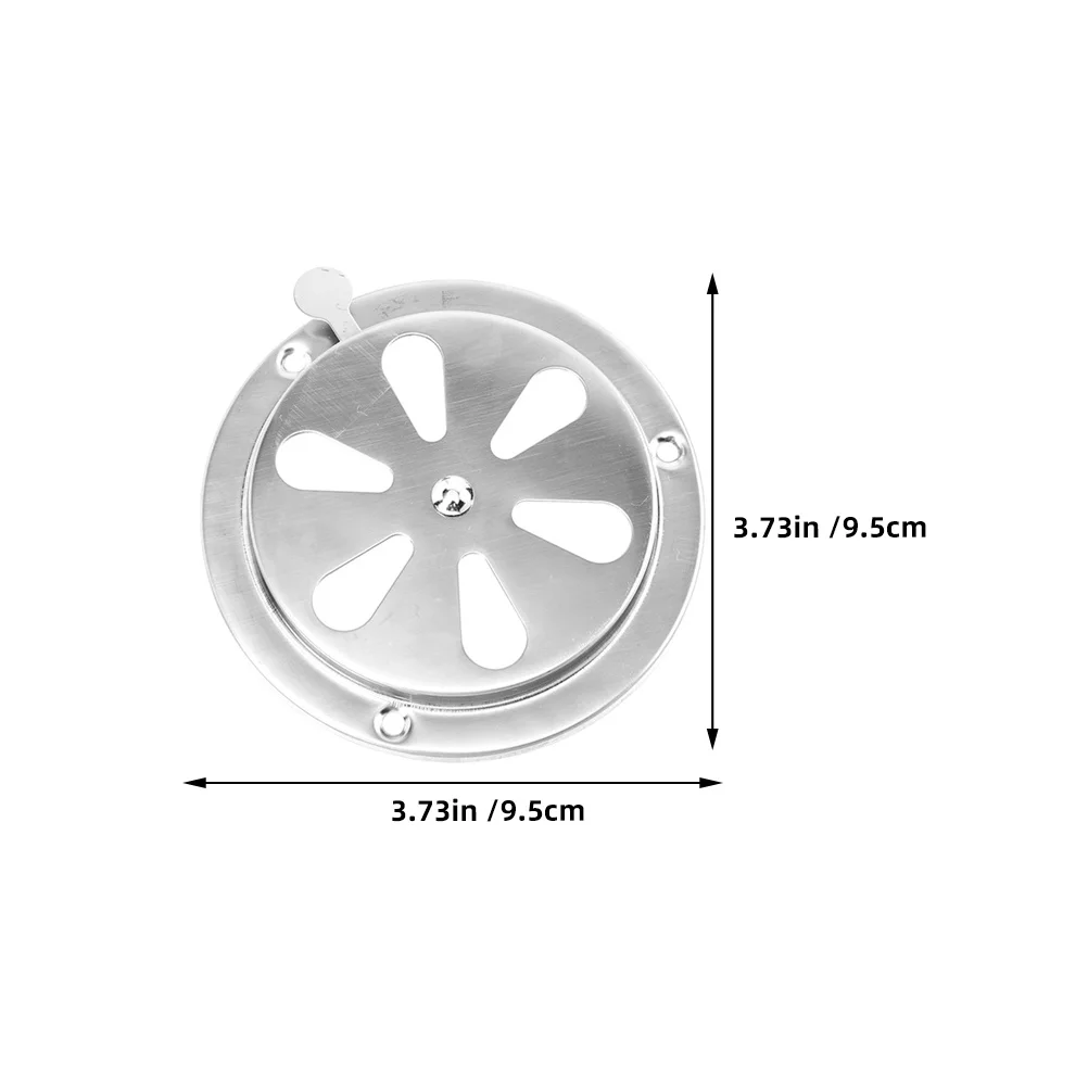 Amortiguadores de ventilación de barco Rv de acero inoxidable ajustables, cubierta de ventilación de aire de escape, tapa de techo, apertura de ventilación de repuesto, 2 uds.