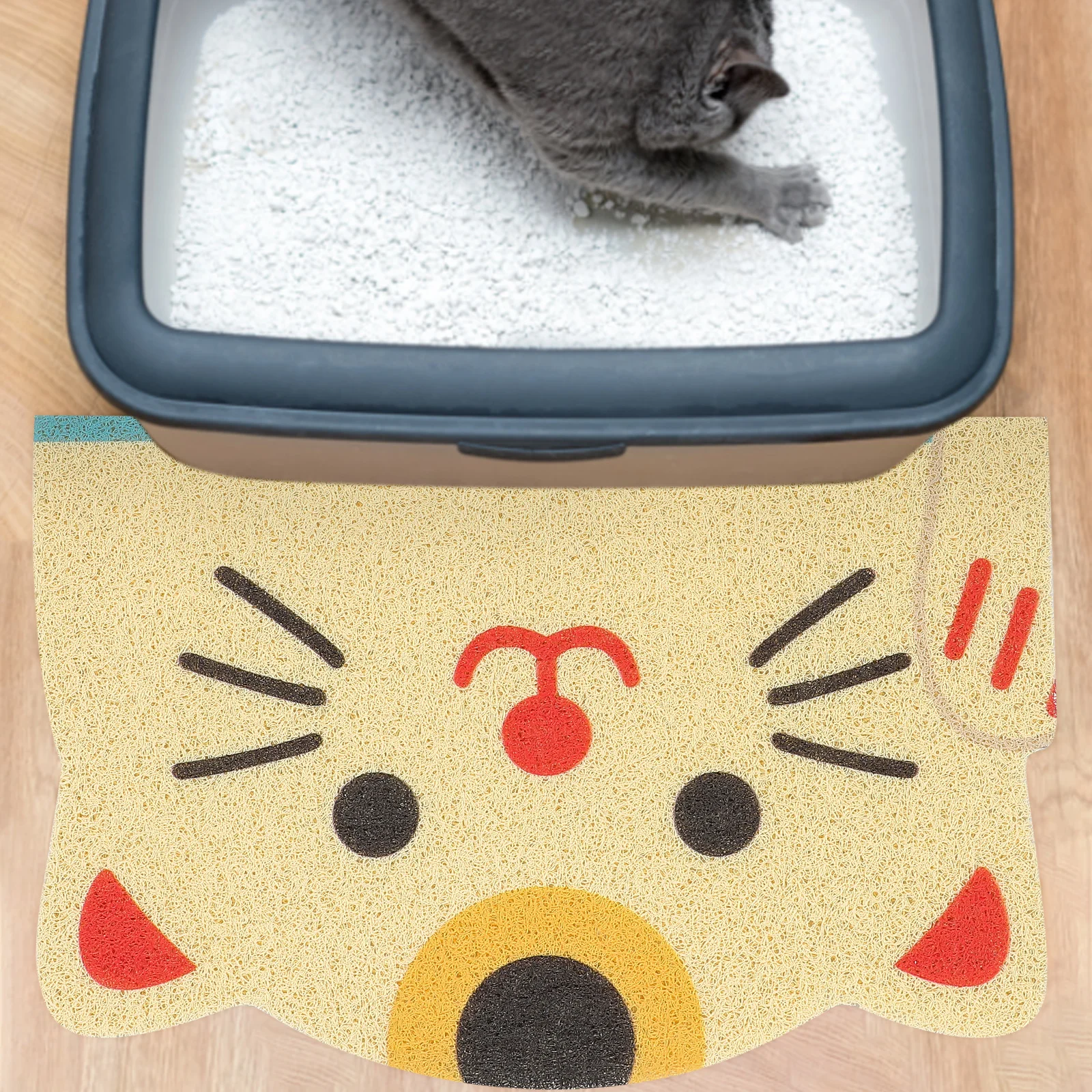 

Cat Litter Mat Large Kitten Eating Indoor Mats Small Pet Accessories Non Skid Cat Dog Food Pad Household Pet Litter Mats