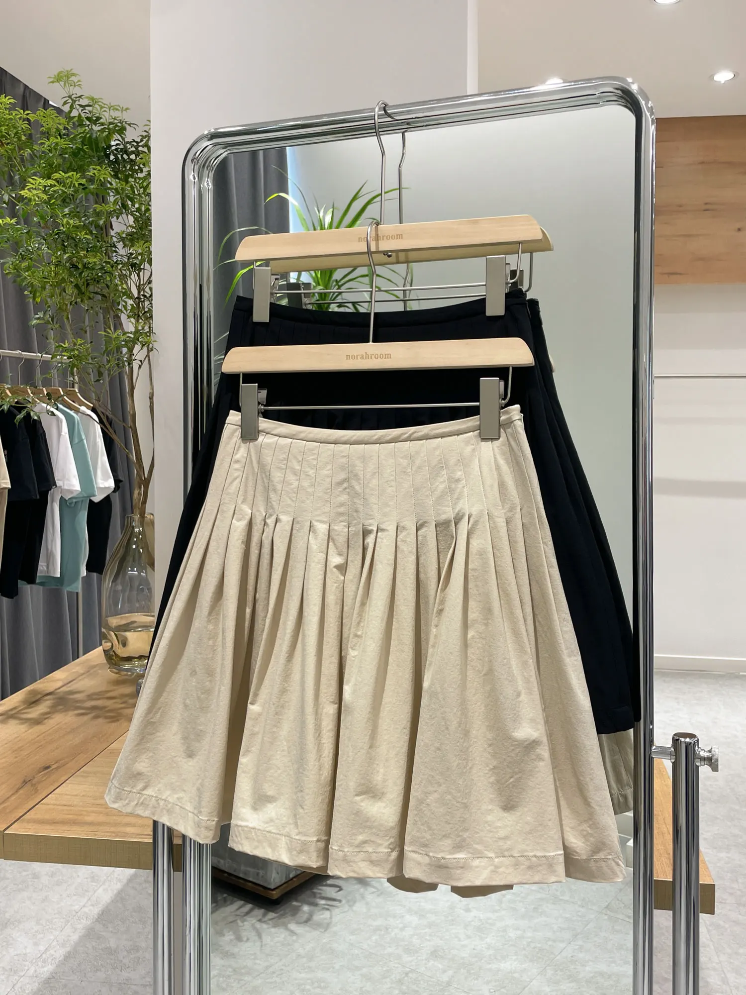 Noxular Authentic Spring New Style Thin Doll Collar Jacket Short Skirt Pants Two Piece Set Ladies Commute Style Nylon Spandex