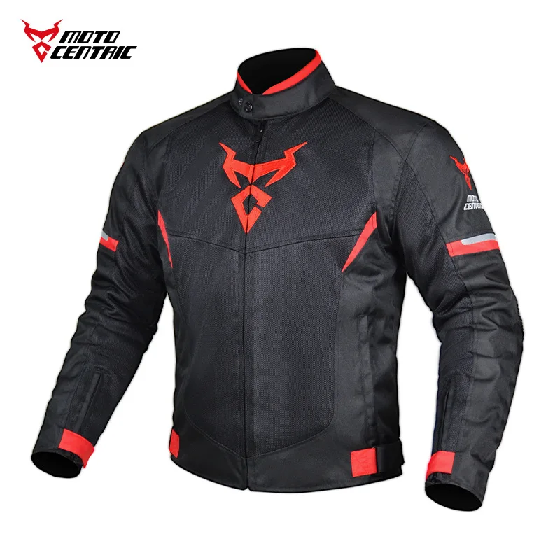 

Motocentric Motorcycle Jacket Protection Men Summer Breathable Lightweight Mesh Cycling Jersey Moto Jacket Protector Motocross