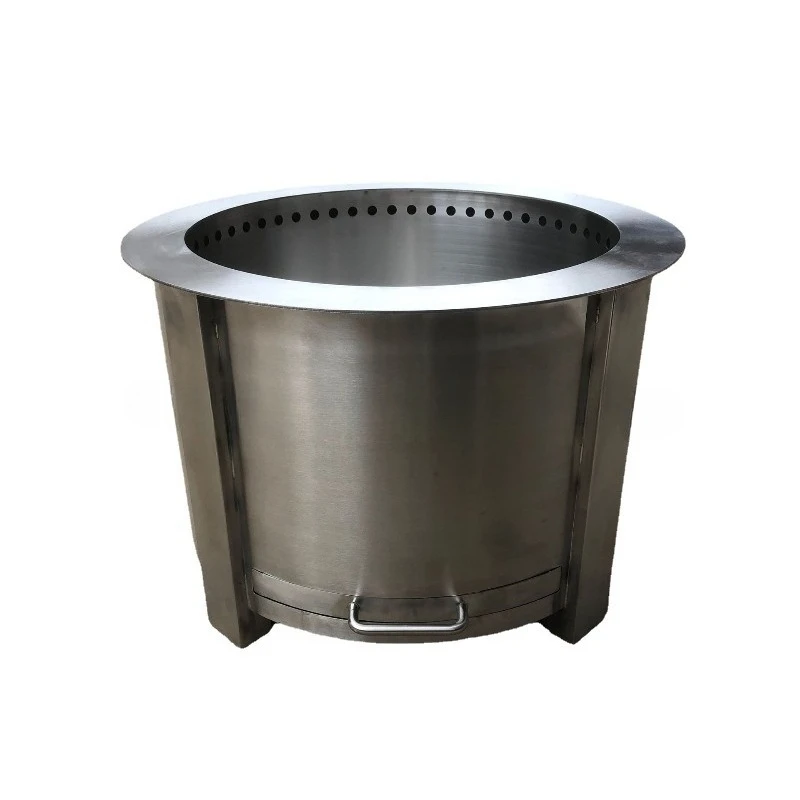 

Stainless steel outdoor wood stove, outdoor camping heating barbecue grill, garden heating barbecue grill