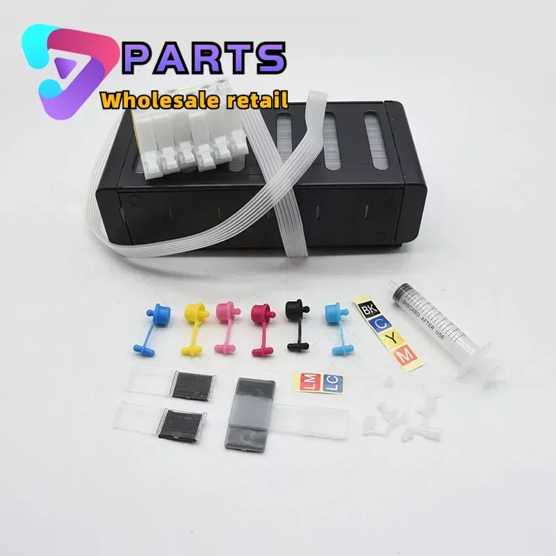 1X Grade A 6 Colors Continuous Ink Supply System for Epson L800 L801 L805 L810 L850 L1800 L1300 CISS