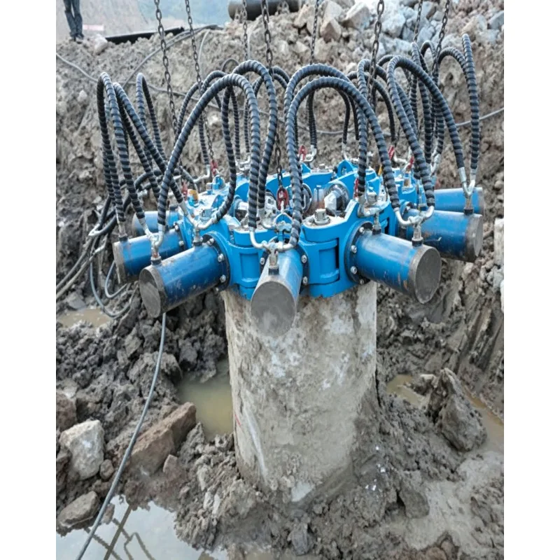 Industrial-Grade Static Pile Demolition Machine, 300-1500mm Hydraulic Concrete Pile Cutter Breaker for Construction Sites
