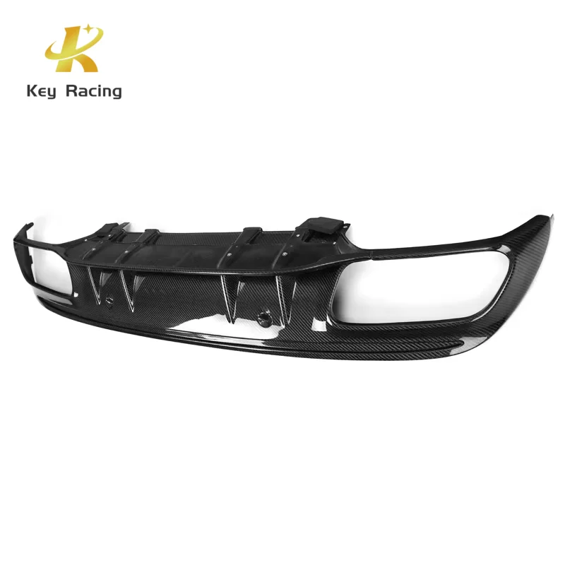 Real Carbon Fiber Rear Bumper Diffuser Lip For Mercedes-Benz C Class W205 C63 AMG Sedan Bodykit