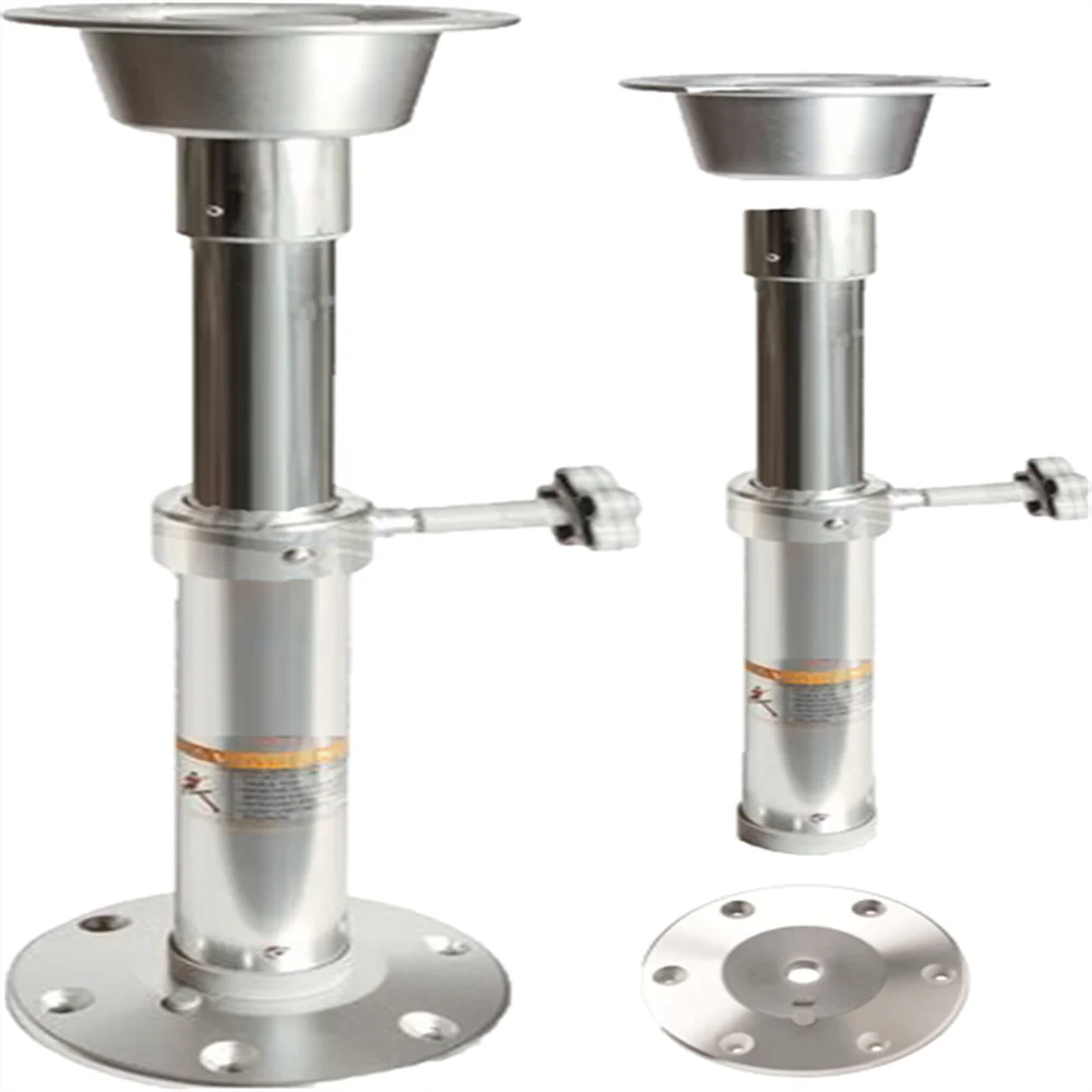 Aluminum Adjustable Table Pedestal Leg Base 500-700mm,19.7-27.6 Inch Marine Boat Yacht RV Caravan P2