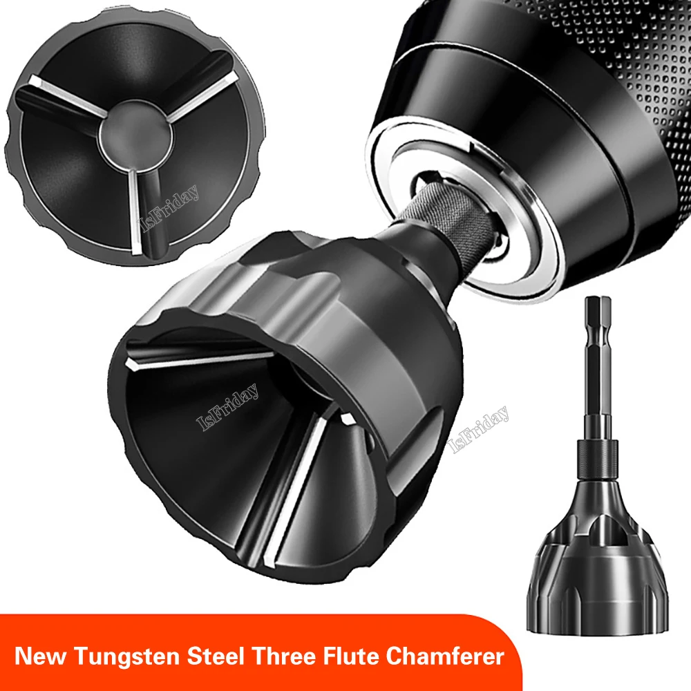 

Drill Bit Deburring External Chamfer Tool Tungsten Steel Remove Burr for Repair Bolt Thread Drilling Tools Dropshipping