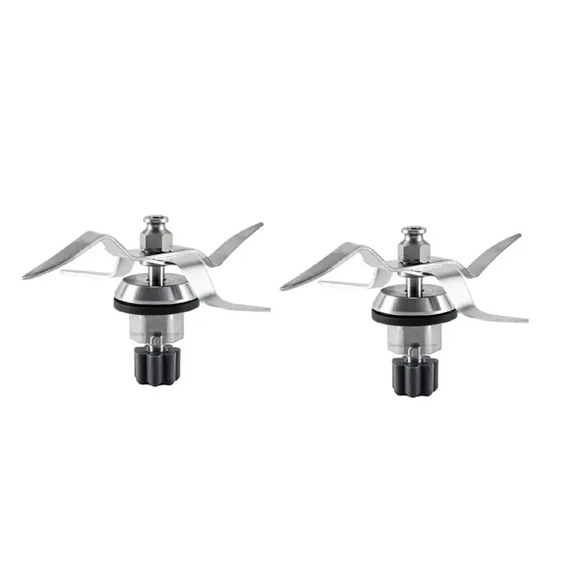 For Monsieur Cuisine Connect 7 Teeth Stainless Steel Blade(2PCS) For Food Mixer Cutter Head-Y47A
