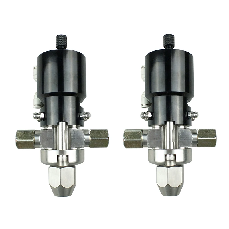 DJF-66  Dual Liquid Precision Dispensing Valve High Pressure Resistant Suction   Dispensing Valve
