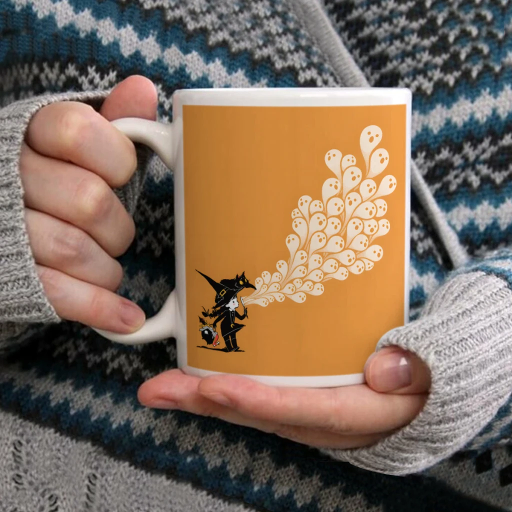 

Spirit of HalloweenCoffee Mug Tea Cup 11oz Coffee Cup Funny Birthday Ceramic Mug Personalized Cup