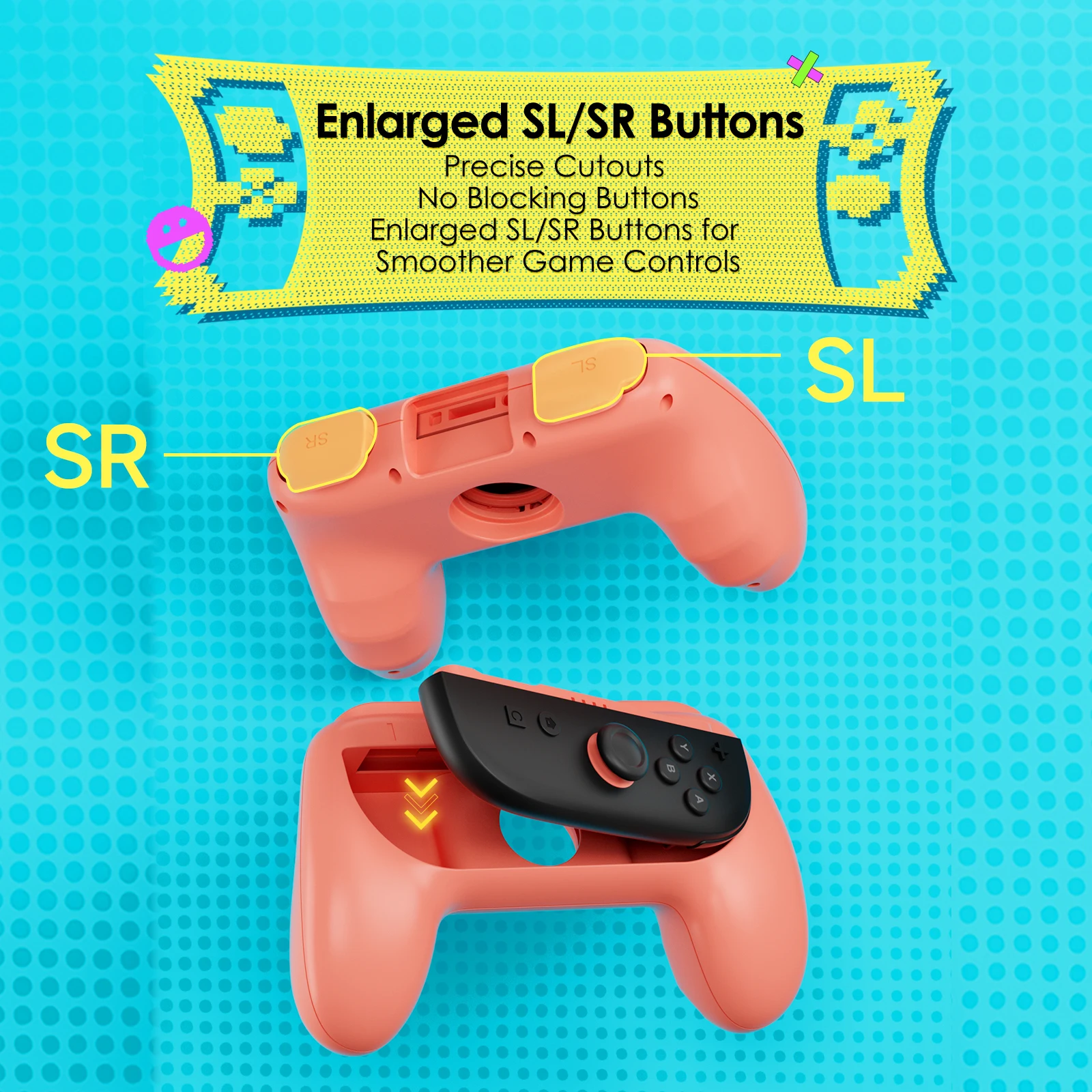 IINE NS/NS2 Universal Joypad Grips/ Compatible with Switch/Switch 2 Dual-Purpose Design /Ergonomic Grip Design - Image 5