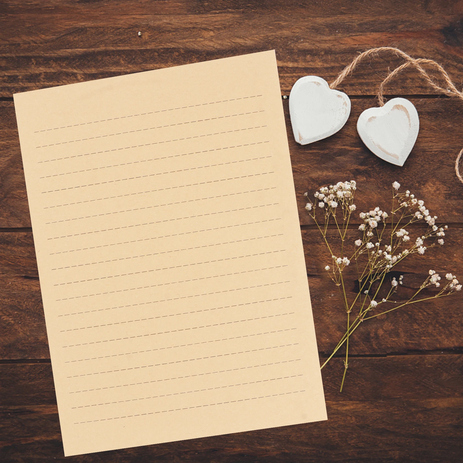 

Vintage Kraft Paper Letter Writing Set 21x15cm Smooth Calligraphy Graffiti Stationery for Friends Retro Style Notepad