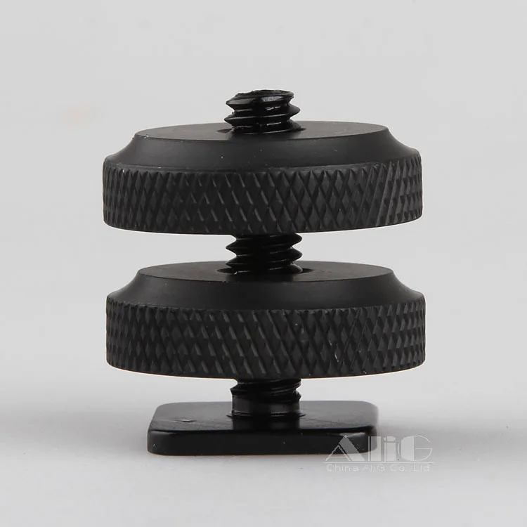 

100 Pieces Metal Flash Hot Shoe Adapter 1/4 Double Lock up and down Screw Camera Tripod Flash Light Stand Mount Screw