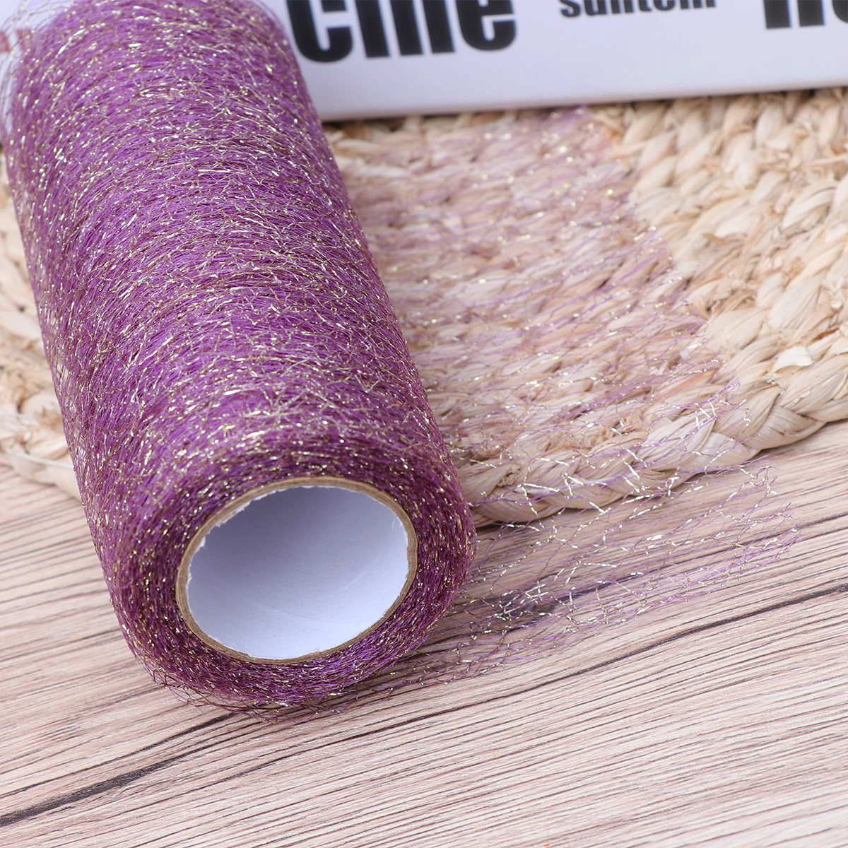 

Yellow Tulle Rolls 1 Roll Mesh Ribbon Wedding Party Decorations Sparkly Yarn Fabric Tutu Bows Crafts Polyester Durability