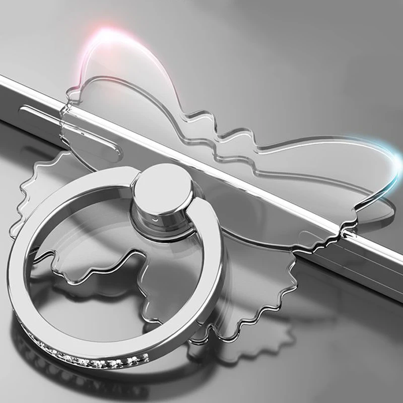 Transparenter Handy-Ringhalter mit Ständer 360° ° Graddrehung, transparenter Fingergriff, Ständer, kompatibel mit iPhone Xiaomi für Handyhülle – Detail 8