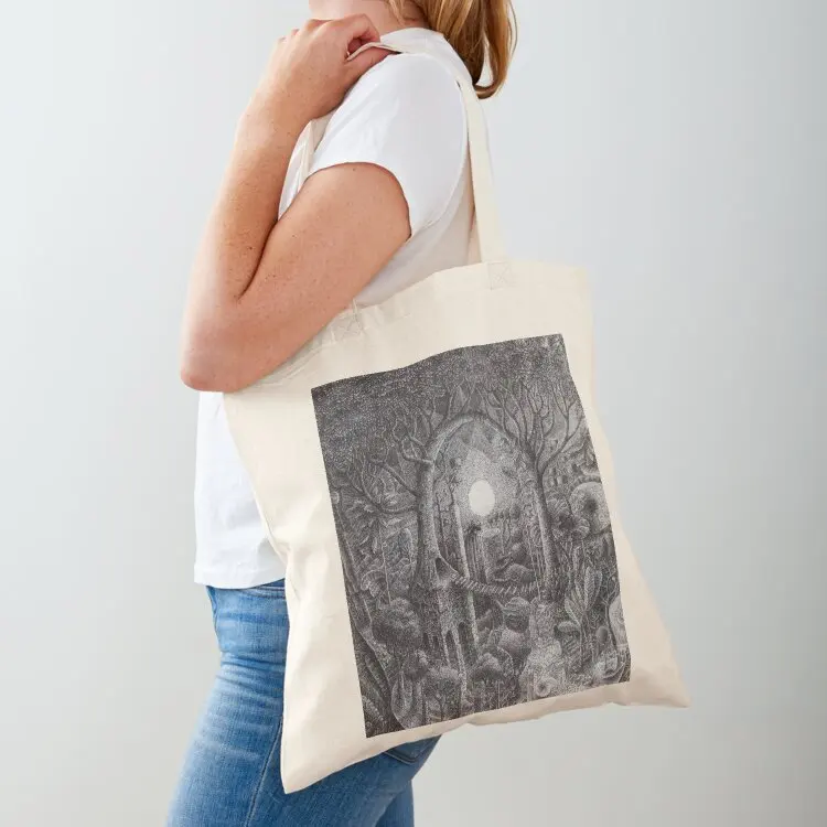 

Full Tree Moon Tote Bag Canvas shoulder bag Lady bags Shopper bag cloth woman