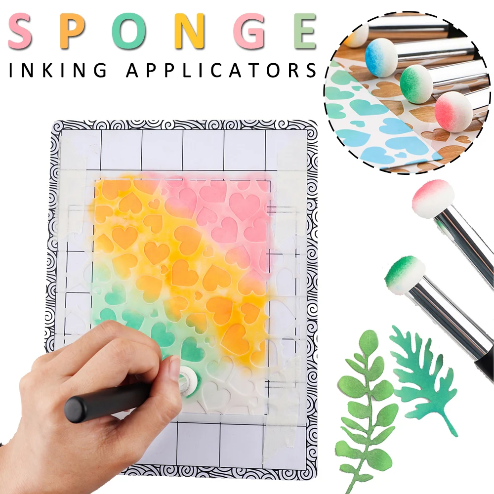 

4Pcs/set Paper Pouncers Ink Applicators Add Shining Surface To Your Craft Project DIY Scrapbooking Tool 2023