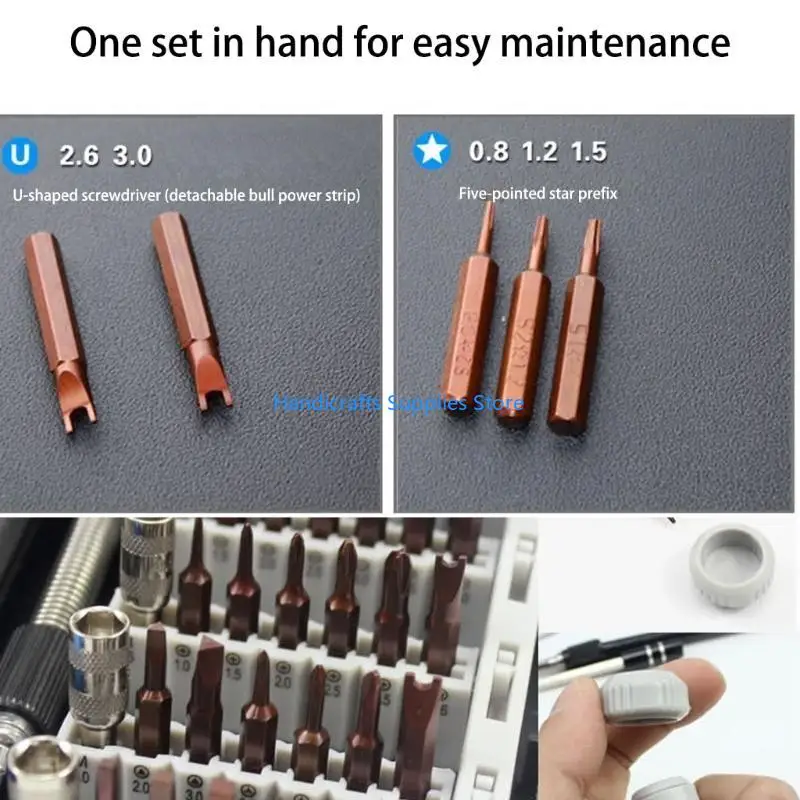 

R1WA 60Piece Alloy Steel Screwdriver Bit Set For Electronics Repair With Ergonomic Handle Portable Storage Case 2025
