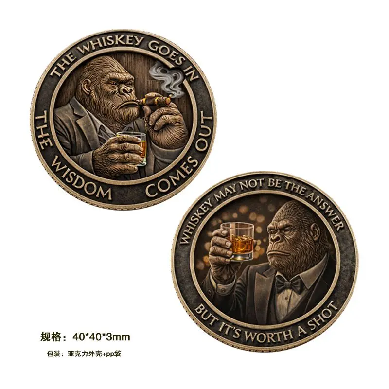 3/6/10 pcs Morgan Coin Fun Commemorative Medal Metal Challenge Coin Student Collection Decoration Commemorative Medal
