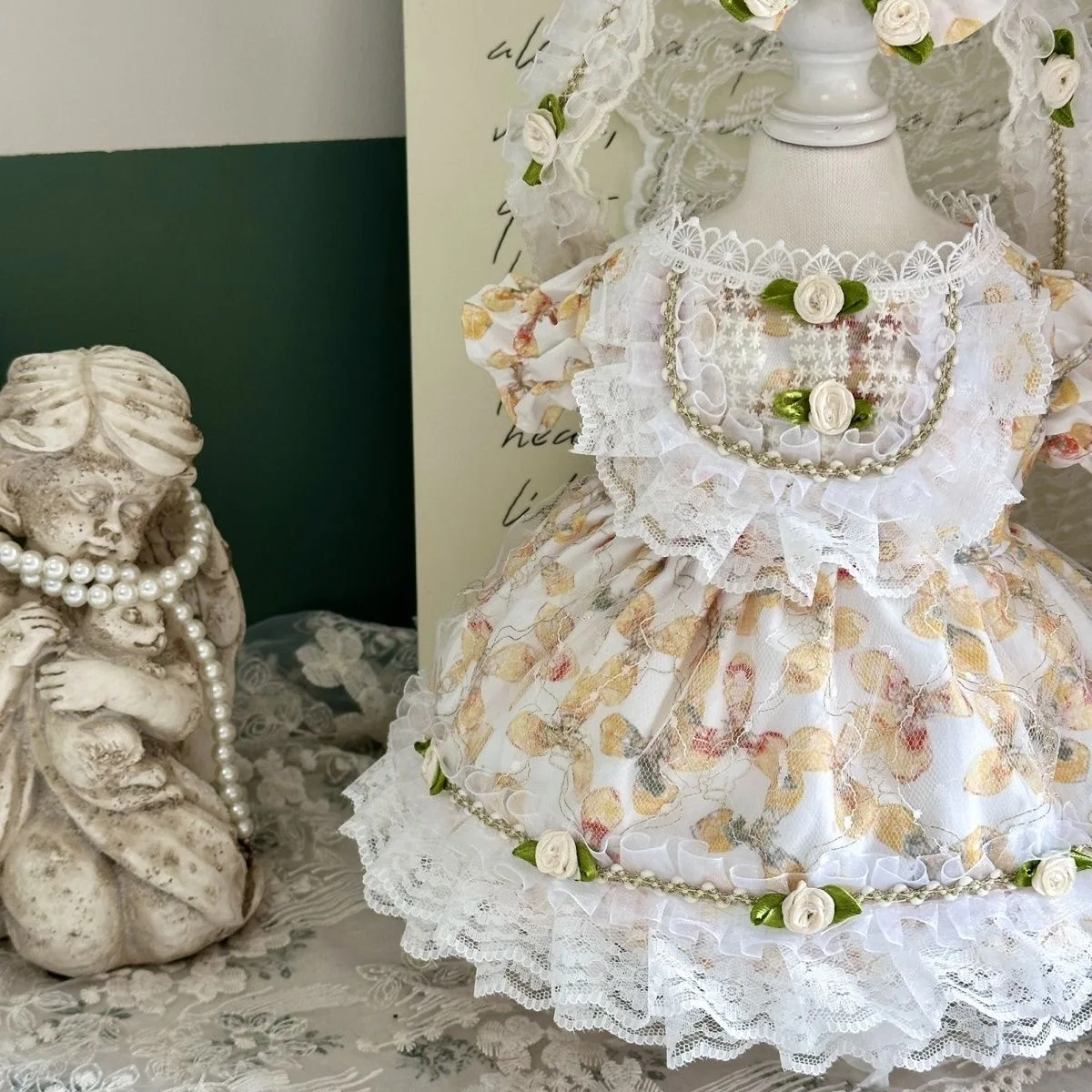 20CM 40CM Cotton Doll Clothes  New Year Dress  50- 55cm Reborn Doll Clothes Free Shipping