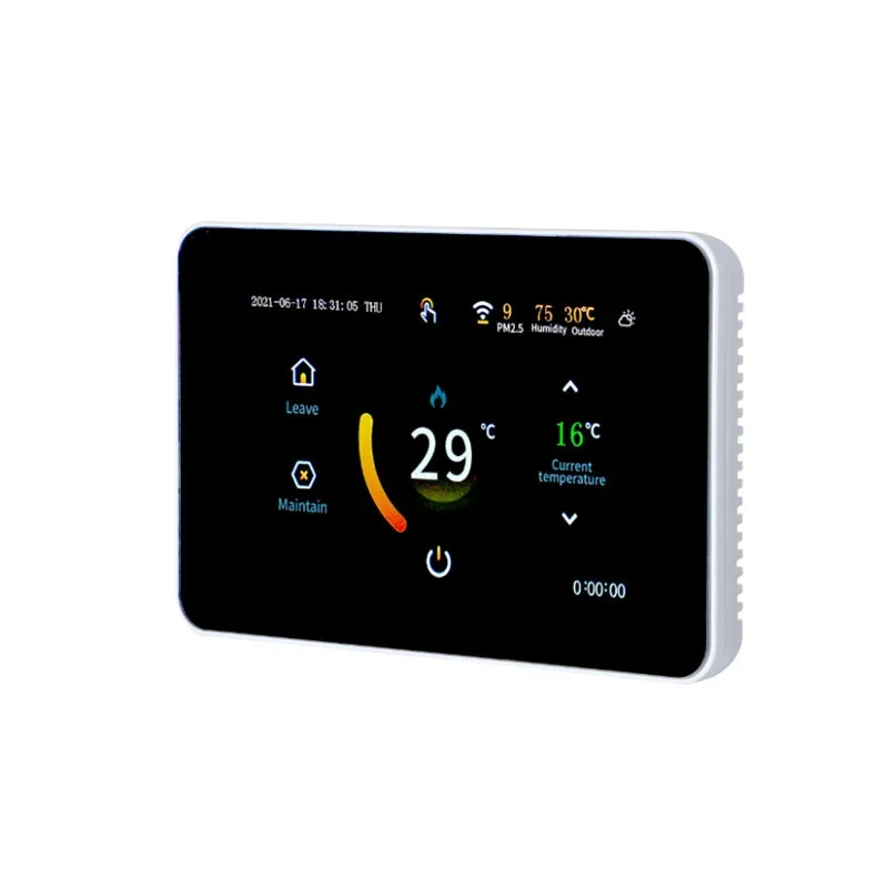 Digital Programmable Thermostat WiFi Smart Room Temperature Controller Touch Screen With Gas Boiler and Actuator