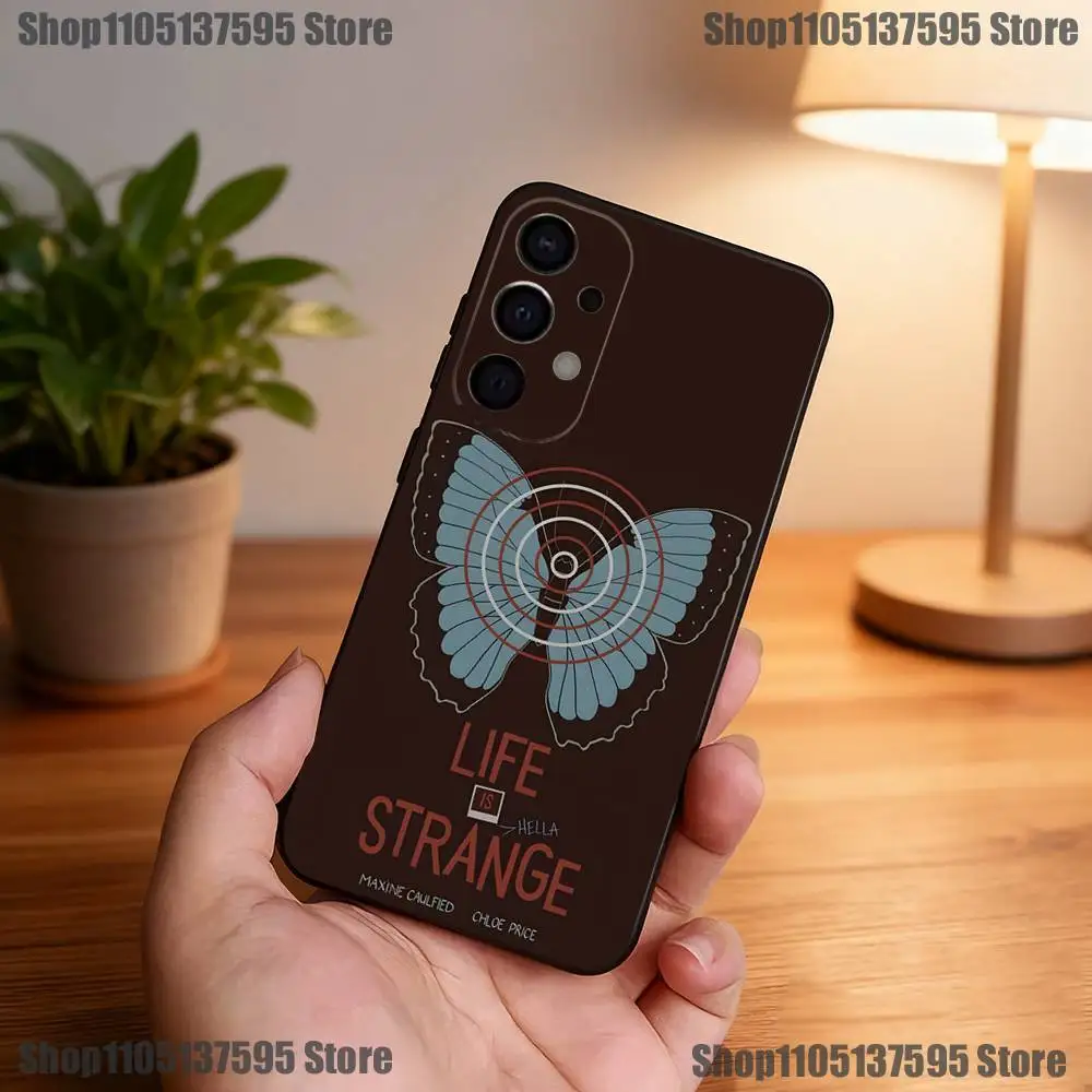 Funda de teléfono Life Is Strange Game para Samsung S25,S24,S21,S22,S23,S30,Ultra,S20,Plus,Fe,Lite,5G, funda negra