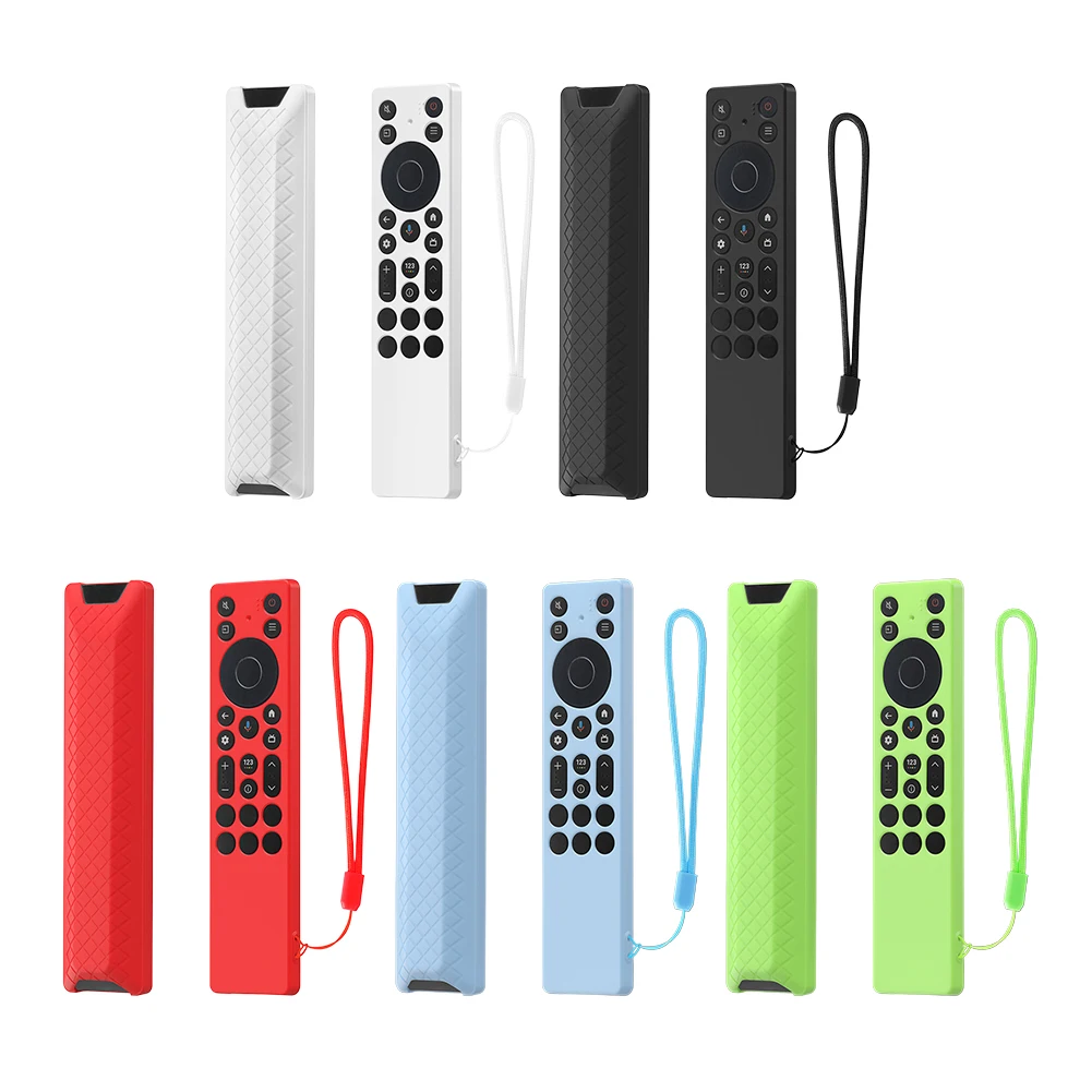حافظة من السيليكون لجهاز التحكم عن بعد الصوتي TCL RC902V FMR1 حافظة حماية للتلفزيون الذكي غطاء حماية مضاد للانزلاق عن بعد #2
