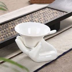 Multi-function Creative Ceramic Tea Infuser Tea Strainer Teaware Kitchen Accessories Tea Set Filter White Porcelain Filter Leak