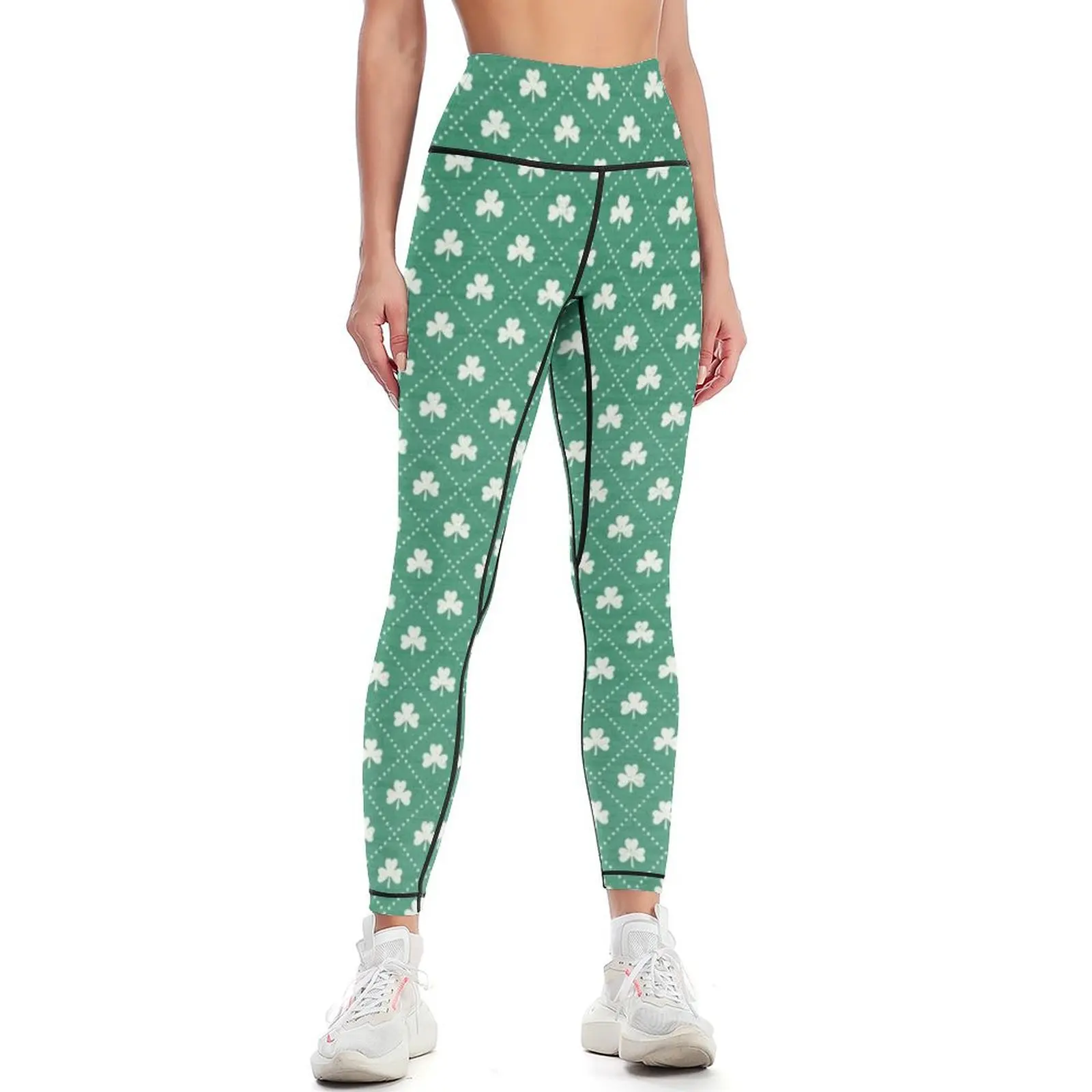 

Shamrock On! - emerald Leggings harem pants sporty woman gym sportswear woman gym 2024 Womens Leggings