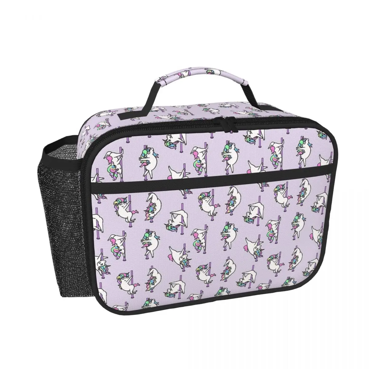 Unicorn Pole Dancing Club Insulated Lunch Bag for Women Children Leakproof Food Boxes Thermal Lunch Box Tote
