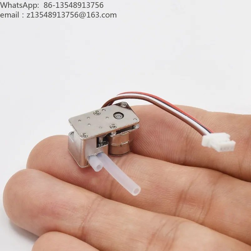 Miniature 8mm stepping precision peristaltic self-priming pump 3-5V two-phase four-wire stepping motor peristaltic pump