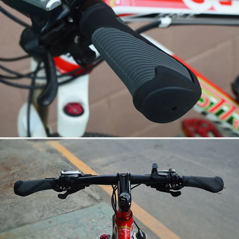 

1 Pair Bicycle Bike Kraton / Gel Dual Compound Rubber Ergonomic Locking Grips Comfortable Obedient Bicycle Accessories