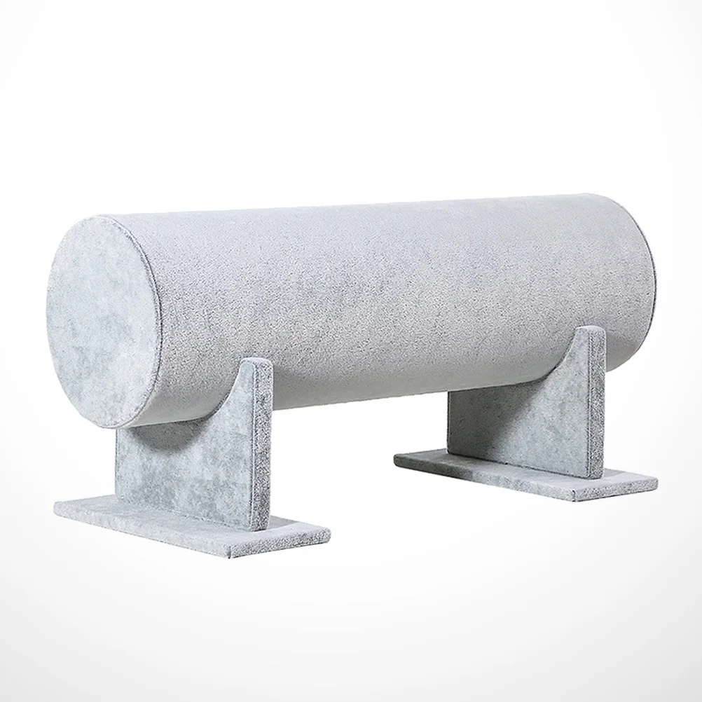 Headband Display Stand Organizer Grey PVC Material Wrapped Surface Durable Practical Compact Hair Bands Hoops Accessories Tidy