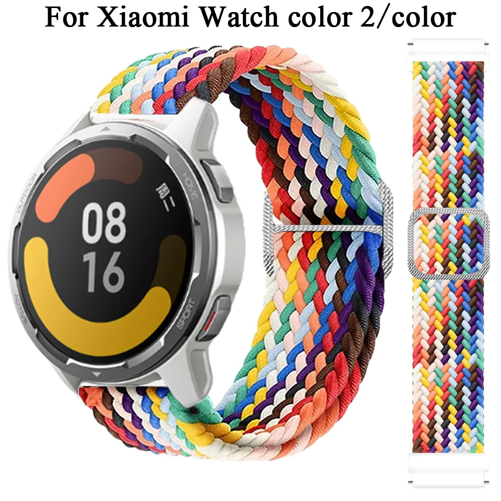 

22mm Band For Xiaomi Watch Color 2 Watchband Smartwatch Nylon Sport Strap For Huami Amazfit GTR 47mm GTR 2E 2 3 3pro Correa Belt