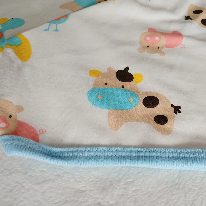 Plus Size ABDL Adult Baby Cartoon Pattern T shirt With Snaps At One Shoulder/Men Pure Cotton Top/Women Top/Adult T Shirt Top