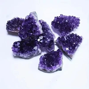 High Quality Natural Amethyst Geode Healing Crystal Amethyst Carved Clusters for Home Decor