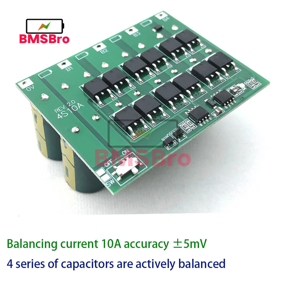 BMS 4S 10A активная балансировочная плата эквалайзера, литий-ионные литиевые аккумуляторные батареи Lifepo4, балансировочные батареи для электровелосипеда