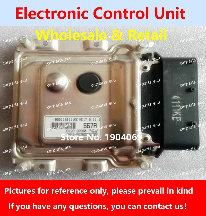 

39128-2B600 S69A/39128-2B550 S64A For Hyundai Elantra Rena Kia Car Engine Computer Board/ECU/ME17.9.11.1 39128-2B580 S67R