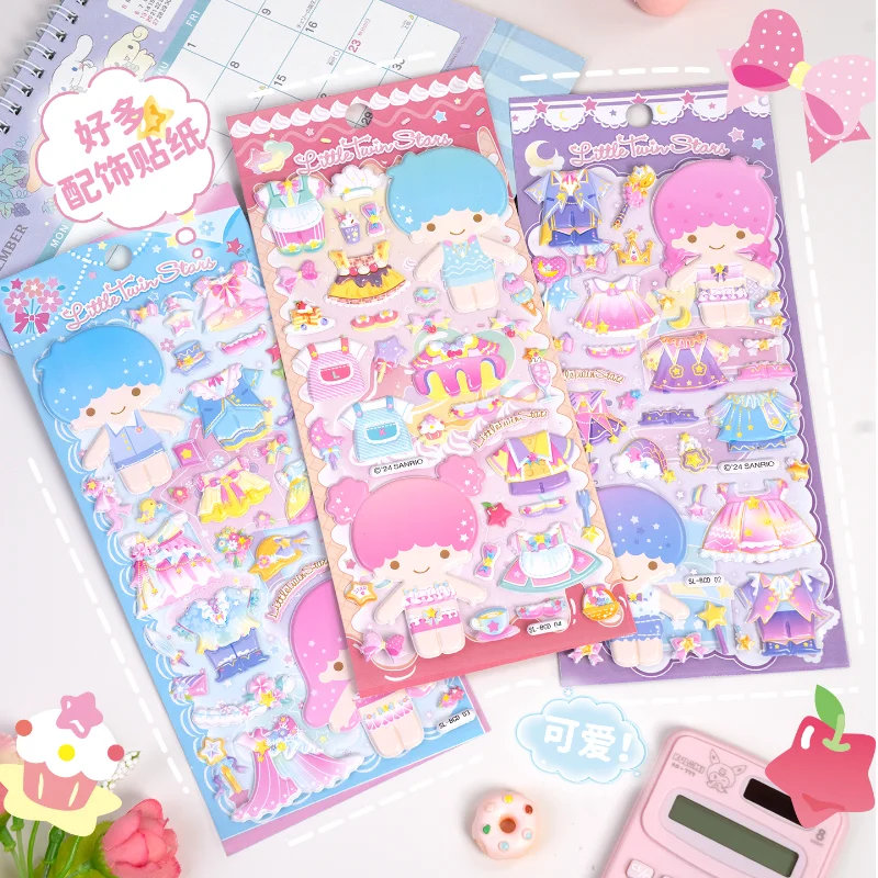 

Милая маленькая наклейка со звездами, мультяшная стерео наклейка с пузырьками, чехол для мобильного телефона «сделай сам», украшение для рабочего стола, студенческая наклейка с наградой