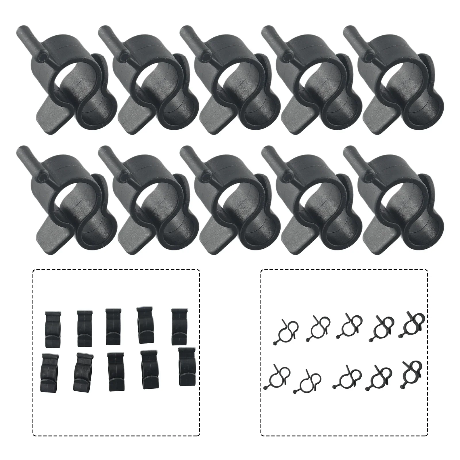 10Pcs Awning Hook Clips For RV Tent Canopy Hangers With Dual Hooks To Hold Rope Lights And Outdoor Lighting Accessories