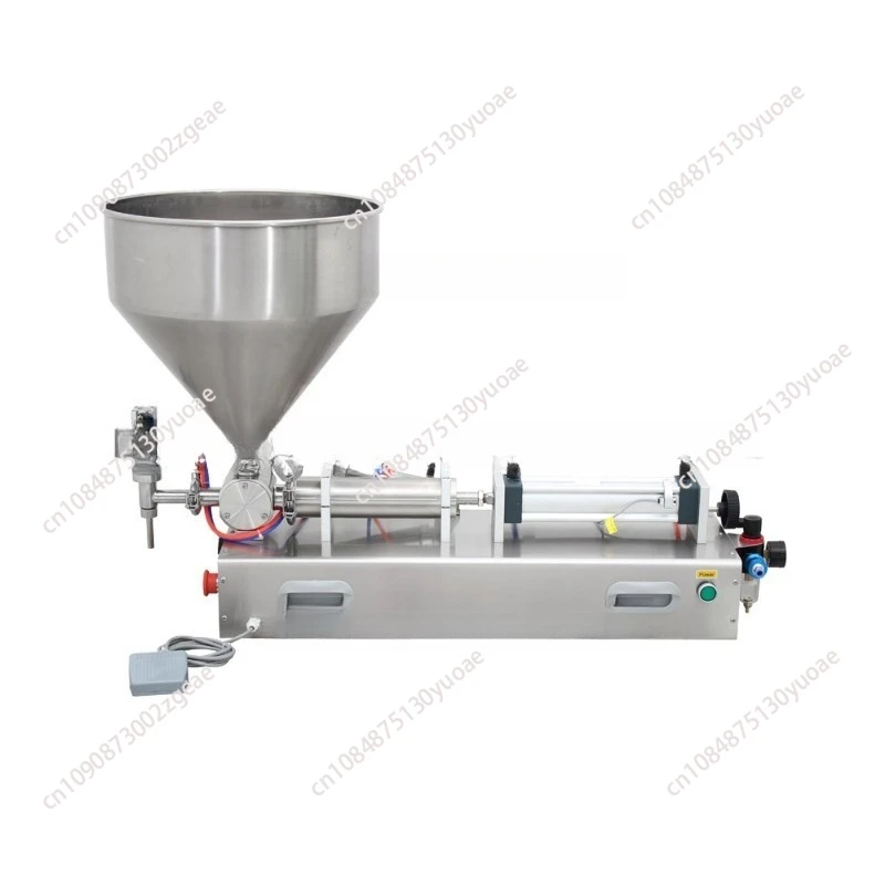 

Semi-automatic small piston beverage honey shampoo cosmetic packaging and filling machine