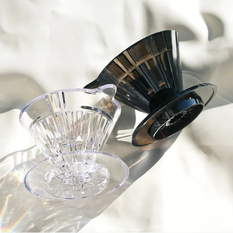 TIMEMORE Crystal-eye Turbo Dripper,  Pour-Over Drip Coffee Filter Maker, Home Coffee Brewing Tool with Filter Papers Included