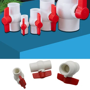 PVCボールバルブ、女性用スレッド接着剤ねじスレッド、水道管スイッチ、フローコントローラー、1/2 