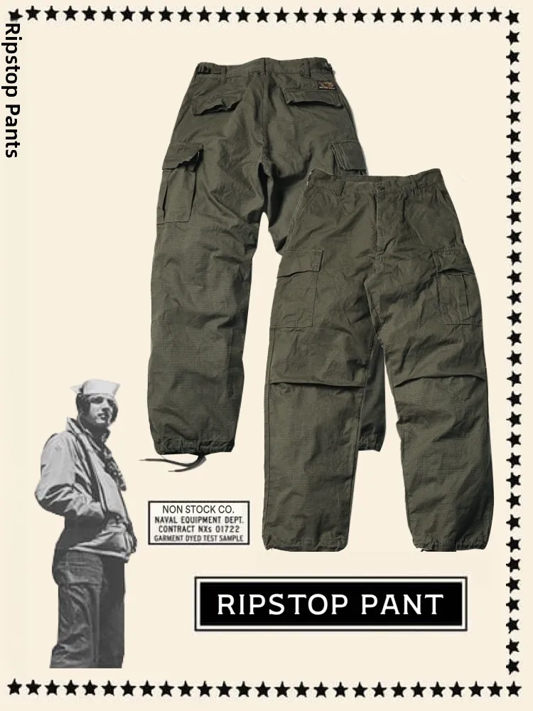 

Брюки NonSto 5-го поколения TCU Tropical Field, из рипстопа, устойчивые к царапинам, в американском ретро-стиле, свободные, повседневные, длинные