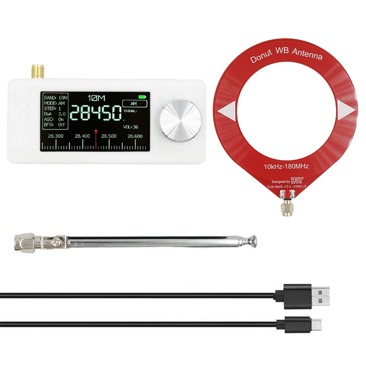 

NEW SI4732 Portable Mini Radio Receiver 10Khz-180Mhz AM FM Radio HF SW MW VHF Mini Pocket Radio with Antenna